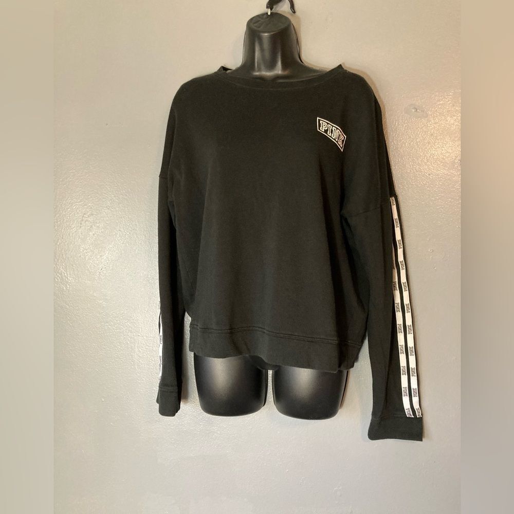 Victoria's Secret PINK Black Crewneck sweater